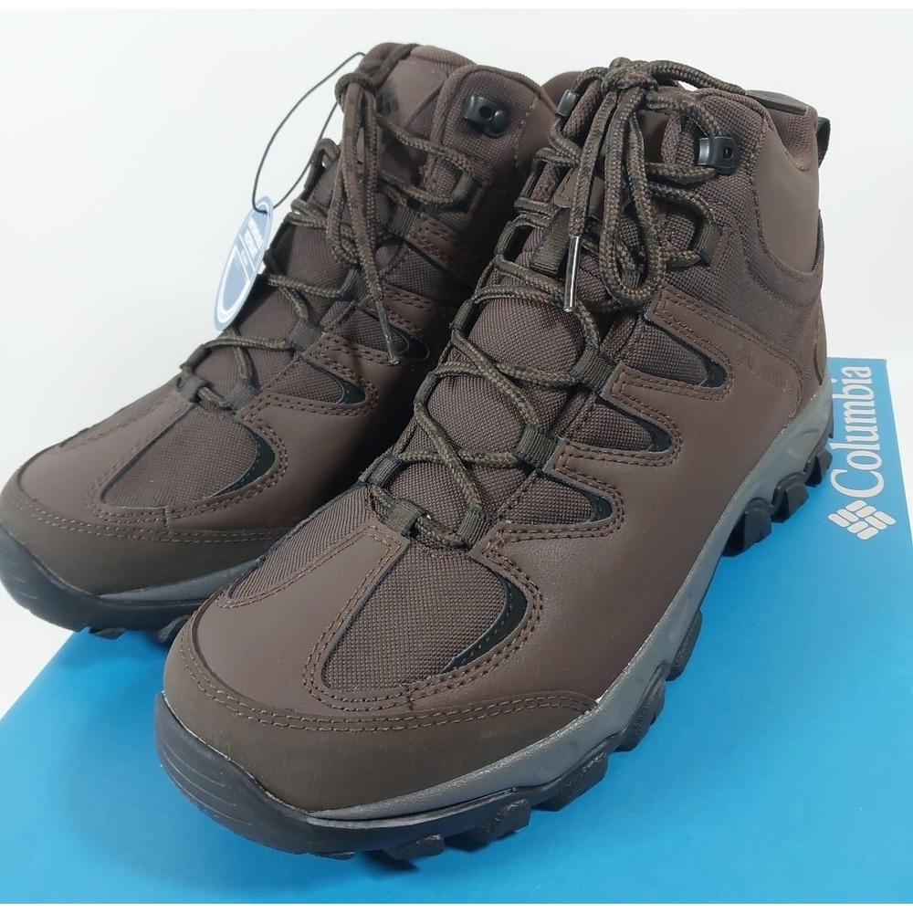 Columbia Men's Buxton Peak Mid II Hiking Shoe Brown size 8